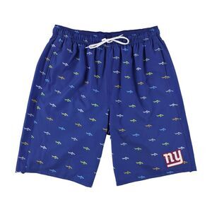 NFL Mens New York Giants Printed Swim Bottom Trunks, NWT